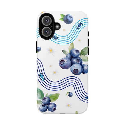 F1 Williams and Blueberries Phone Case, Trendy F1 Gift, Formula 1 Gift, Cute Fruit F1 Phone Case, Unique Phone Case