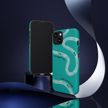 Mercedes F1 Phone Case Painted "its lights out and away we go", Trendy F1 Gift, Formula 1 Gift, Cute F1 Phone Case