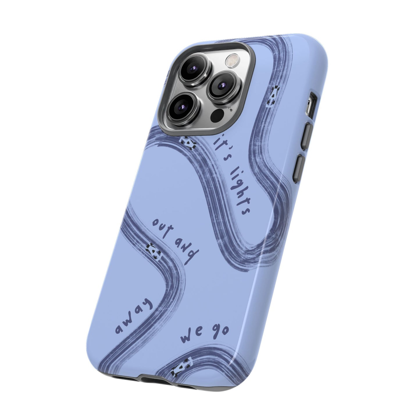 Blue Lights Out F1 Phone Case Design, Trendy F1 Gift, Formula 1 Gift, Cute F1 Phone Case, Unique Formula One Phone Case