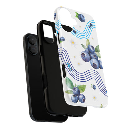 F1 Williams and Blueberries Phone Case, Trendy F1 Gift, Formula 1 Gift, Cute Fruit F1 Phone Case, Unique Phone Case