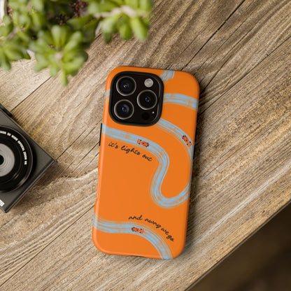 F1 Phone Case McLaren Painted "its lights out and away we go", Trendy F1 Gift, Formula 1 Gift, Cute F1 Phone Case, Phone Case