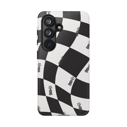 F1 Phone Case Black and White Checkered Design, Trendy F1 Gift, Formula 1 Gift, Cute F1 Phone Case, Unique Formula One Phone Case