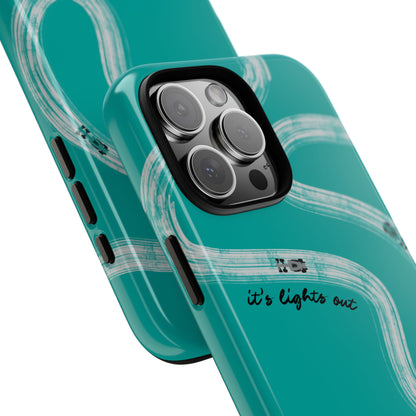 Mercedes F1 Phone Case Painted "its lights out and away we go", Trendy F1 Gift, Formula 1 Gift, Cute F1 Phone Case