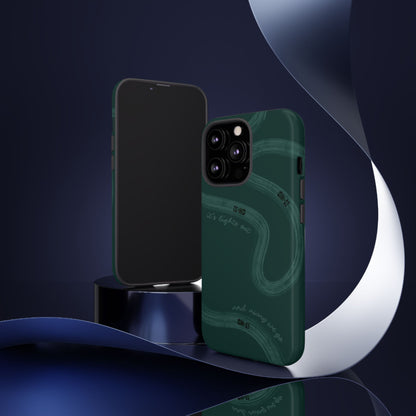 F1 Phone Case Monochrome Green Painted "its lights out and away we go", Trendy F1 Gift, Formula 1 Gift, Cute F1 Phone Case, Phone Case