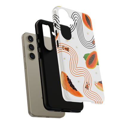 F1 McLaren and Papaya Phone Case , Trendy F1 Gift, Formula 1 Gift, Cute Fruit F1 Phone Case, Unique Phone Case