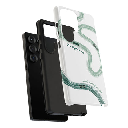 F1 Phone Case Green Painted "its lights out and away we go", Trendy F1 Gift, Formula 1 Gift, Cute F1 Phone Case, Gift for F1 Fans