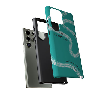 Mercedes F1 Phone Case Painted "its lights out and away we go", Trendy F1 Gift, Formula 1 Gift, Cute F1 Phone Case