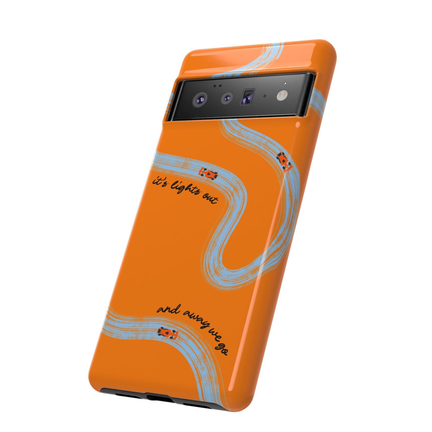 F1 Phone Case McLaren Painted "its lights out and away we go", Trendy F1 Gift, Formula 1 Gift, Cute F1 Phone Case, Phone Case