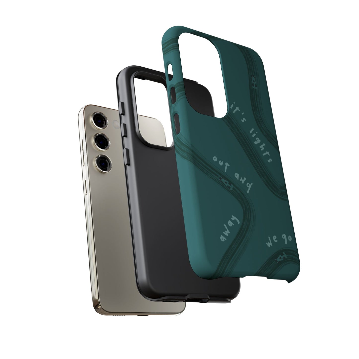 Teal Lights Out F1 Phone Case Design, Trendy F1 Gift, Formula 1 Gift, Cute F1 Phone Case, Unique Formula One Phone Case