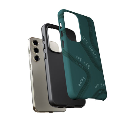 Teal Lights Out F1 Phone Case Design, Trendy F1 Gift, Formula 1 Gift, Cute F1 Phone Case, Unique Formula One Phone Case