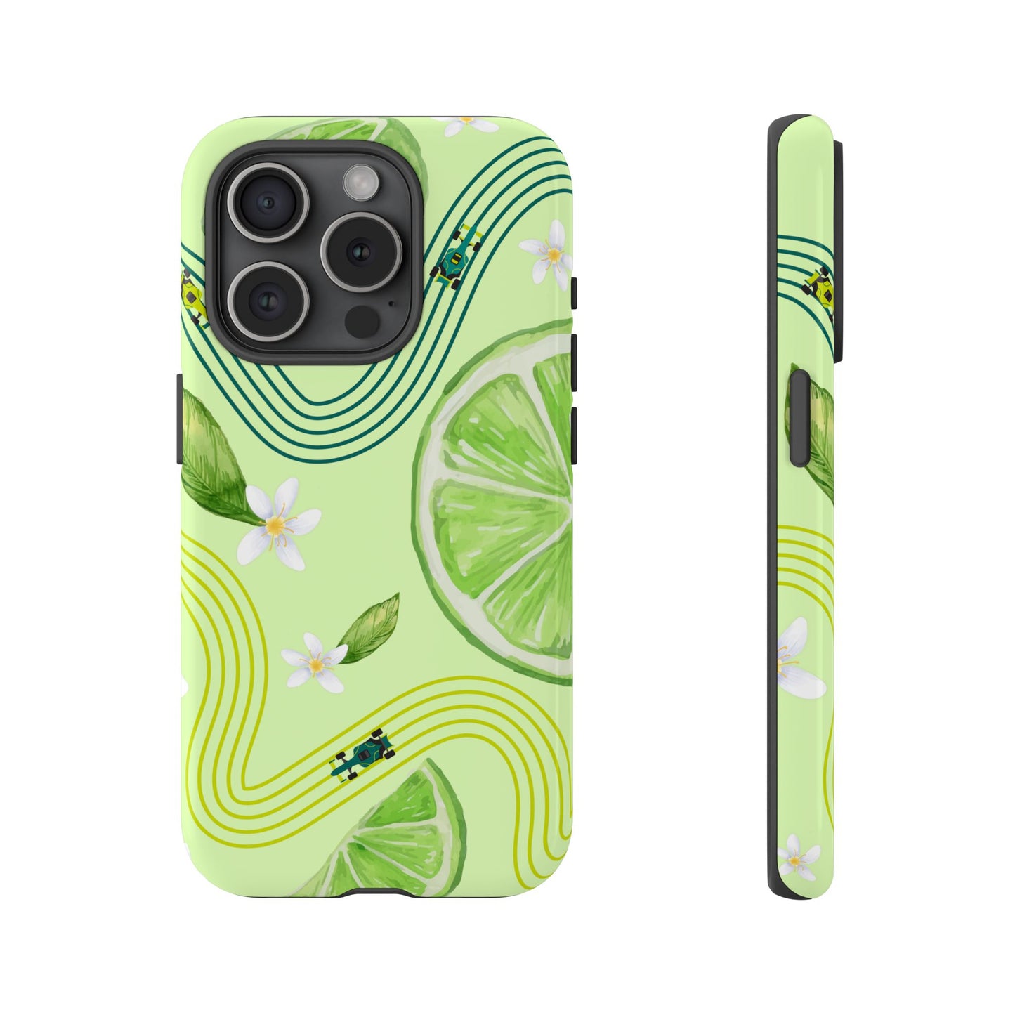Green F1 Aston Martin and Lime Phone Case, Trendy F1 Gift, Formula 1 Gift, Cute Fruit F1 Phone Case, Unique Phone Case