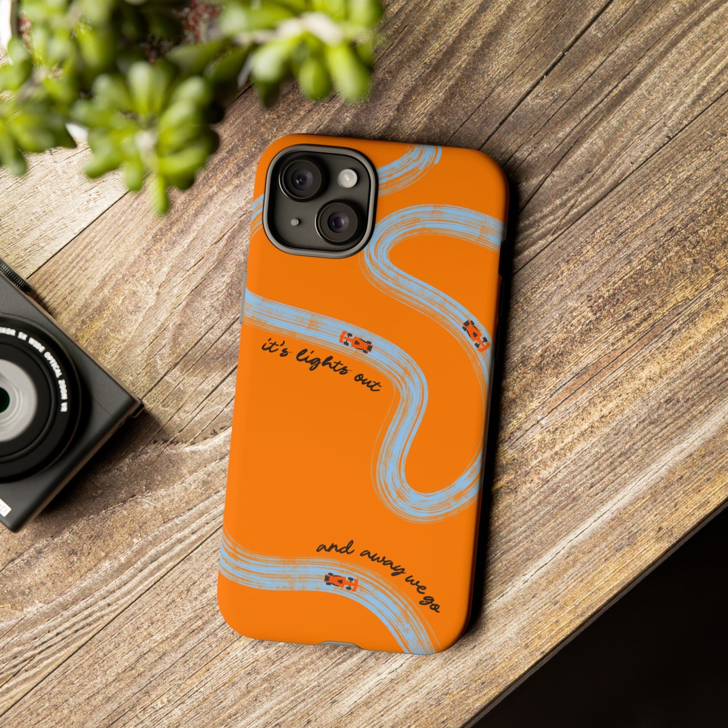 F1 Phone Case McLaren Painted "its lights out and away we go", Trendy F1 Gift, Formula 1 Gift, Cute F1 Phone Case, Phone Case