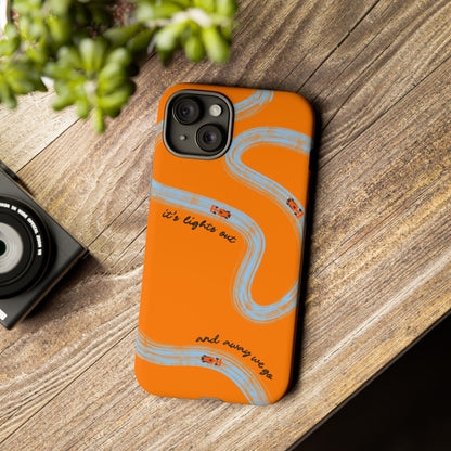 F1 Phone Case McLaren Painted "its lights out and away we go", Trendy F1 Gift, Formula 1 Gift, Cute F1 Phone Case, Phone Case