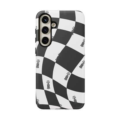 F1 Phone Case Black and White Checkered Design, Trendy F1 Gift, Formula 1 Gift, Cute F1 Phone Case, Unique Formula One Phone Case