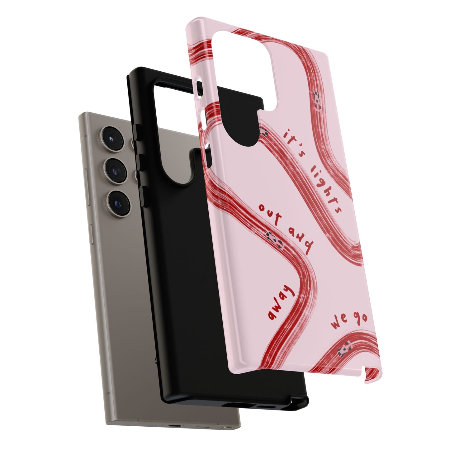 Pink and Red Lights Out F1 Phone Case Design, Trendy F1 Gift, Formula 1 Gift, Cute F1 Phone Case, Unique Formula One Phone Case