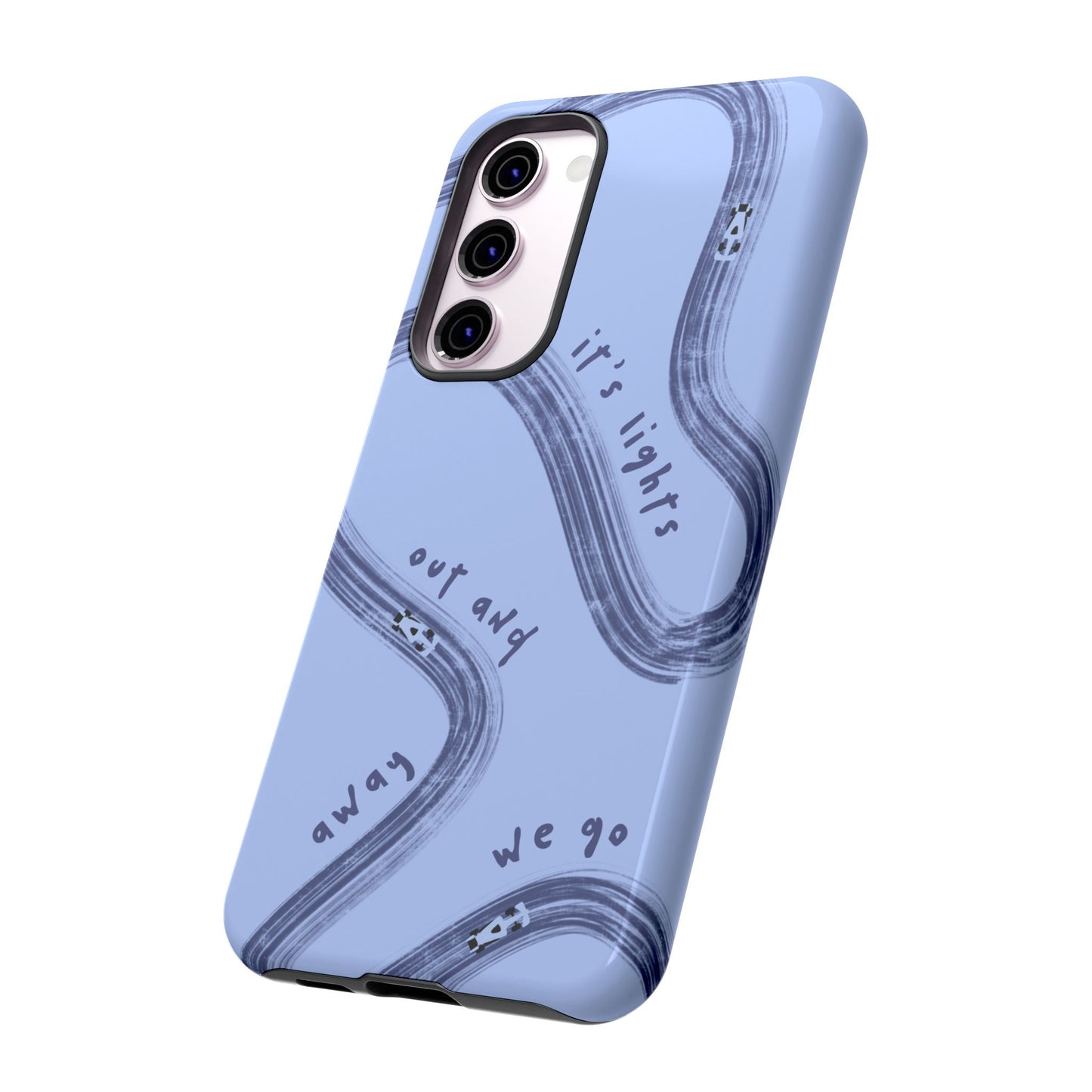 Blue Lights Out F1 Phone Case Design, Trendy F1 Gift, Formula 1 Gift, Cute F1 Phone Case, Unique Formula One Phone Case