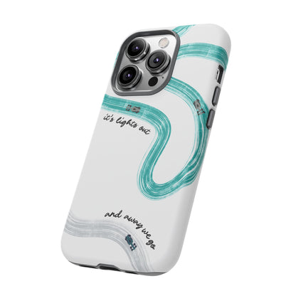 Mercedes F1 Phone Case Painted "its lights out and away we go", Trendy F1 Gift, Formula 1 Gift, Cute F1 Phone Case