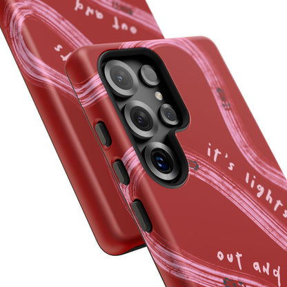 Red and Pink Lights Out F1 Phone Case Design, Trendy F1 Gift, Formula 1 Gift, Cute F1 Phone Case, Unique Formula One Phone Case