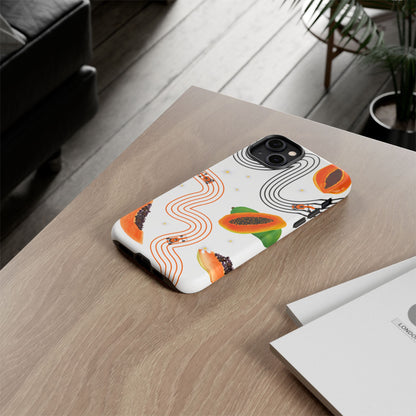 F1 McLaren and Papaya Phone Case , Trendy F1 Gift, Formula 1 Gift, Cute Fruit F1 Phone Case, Unique Phone Case