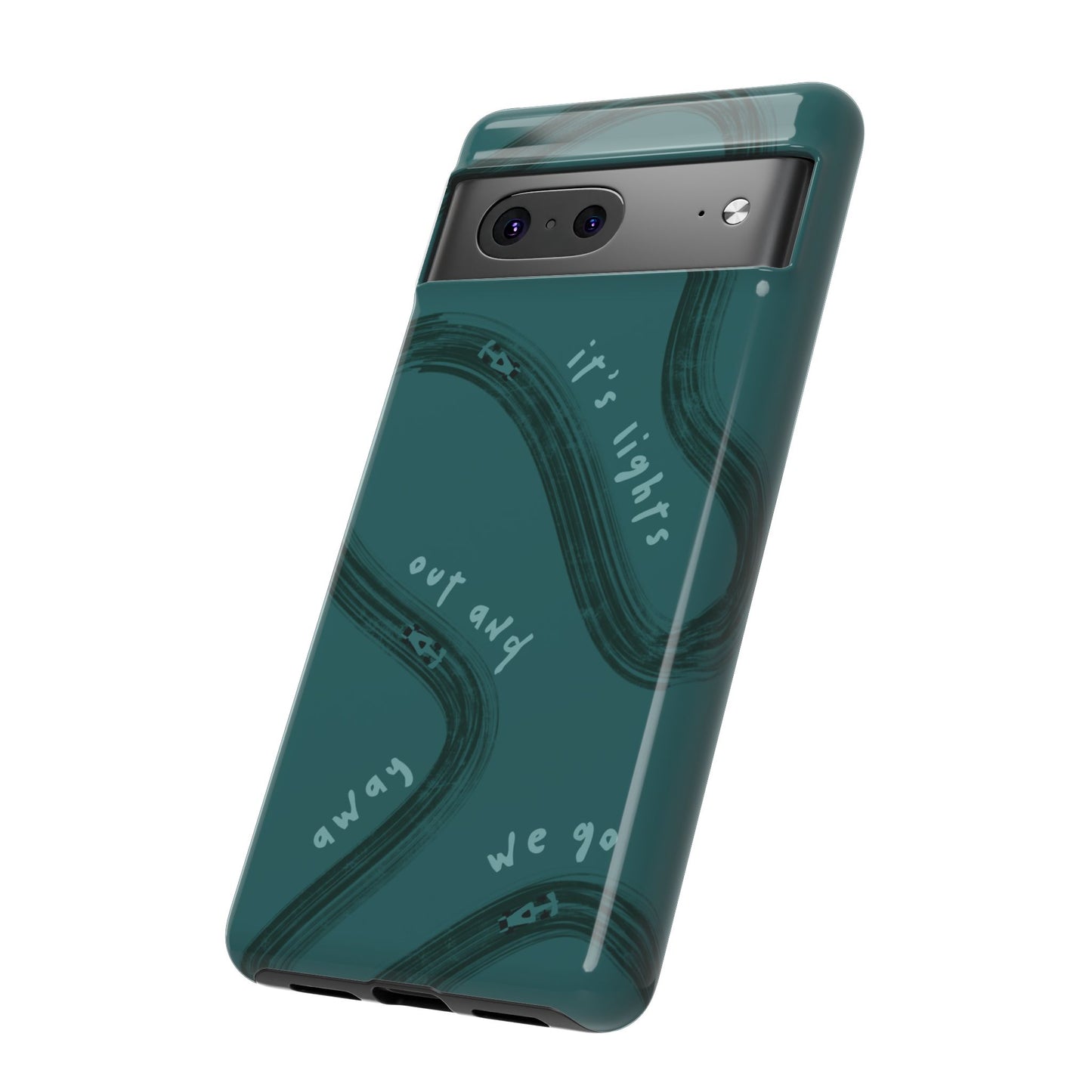 Teal Lights Out F1 Phone Case Design, Trendy F1 Gift, Formula 1 Gift, Cute F1 Phone Case, Unique Formula One Phone Case