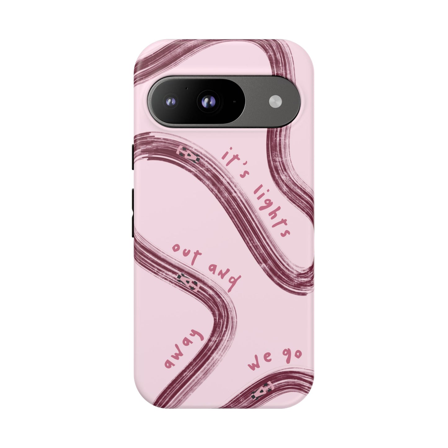Pink Lights Out F1 Phone Case Design, Trendy F1 Gift, Formula 1 Gift, Cute F1 Phone Case, Unique Formula One Phone Case