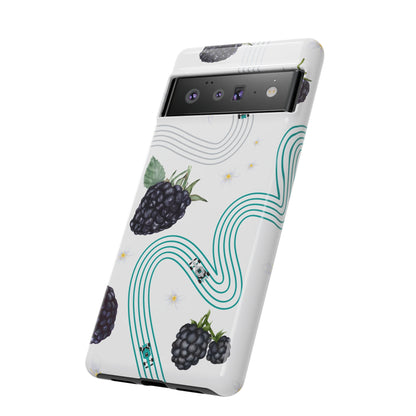F1 Mercedes and Blackberries Phone Case , Trendy F1 Gift, Formula 1 Gift, Cute Fruit F1 Phone Case, Unique Phone Case