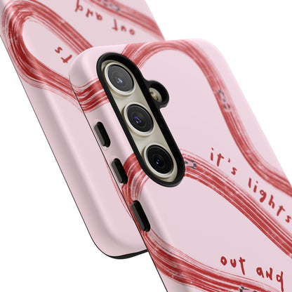 Pink and Red Lights Out F1 Phone Case Design, Trendy F1 Gift, Formula 1 Gift, Cute F1 Phone Case, Unique Formula One Phone Case