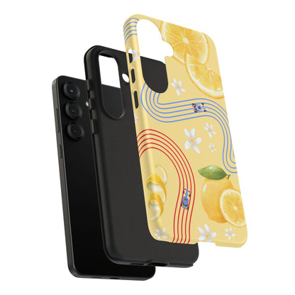 Yellow F1 Racing Bulls and Lemons Phone Case, Trendy F1 Gift, Formula 1 Gift, Cute Fruit F1 Phone Case, Unique Phone Case