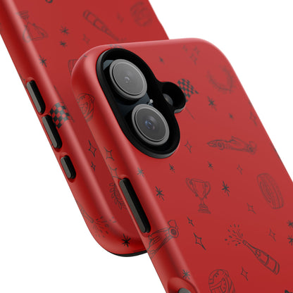 F1 Ferrari Racing Doodle "Forza Ferrari" F1 Phone Case Design
