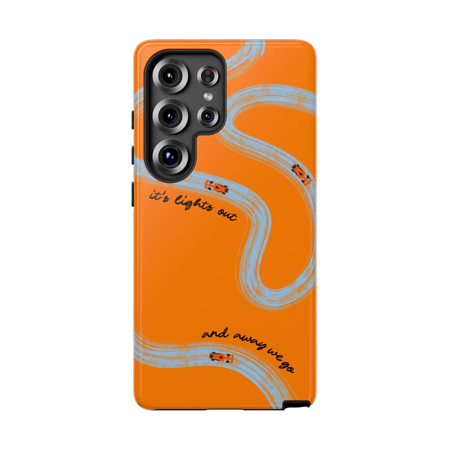 F1 Phone Case McLaren Painted "its lights out and away we go", Trendy F1 Gift, Formula 1 Gift, Cute F1 Phone Case, Phone Case