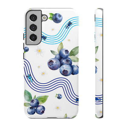 F1 Williams and Blueberries Phone Case, Trendy F1 Gift, Formula 1 Gift, Cute Fruit F1 Phone Case, Unique Phone Case