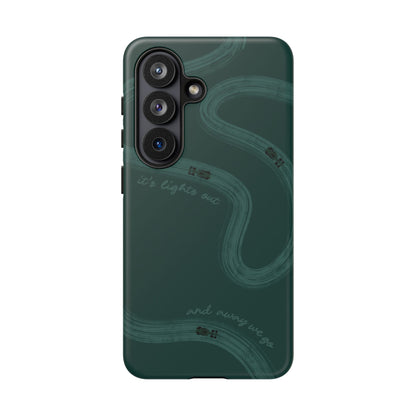 F1 Phone Case Monochrome Green Painted "its lights out and away we go", Trendy F1 Gift, Formula 1 Gift, Cute F1 Phone Case, Phone Case