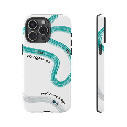 Mercedes F1 Phone Case Painted "its lights out and away we go", Trendy F1 Gift, Formula 1 Gift, Cute F1 Phone Case