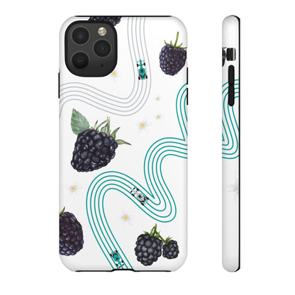 F1 Mercedes and Blackberries Phone Case , Trendy F1 Gift, Formula 1 Gift, Cute Fruit F1 Phone Case, Unique Phone Case