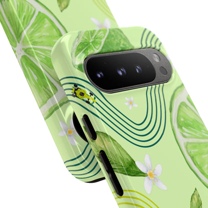 Green F1 Aston Martin and Lime Phone Case, Trendy F1 Gift, Formula 1 Gift, Cute Fruit F1 Phone Case, Unique Phone Case