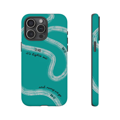 Mercedes F1 Phone Case Painted "its lights out and away we go", Trendy F1 Gift, Formula 1 Gift, Cute F1 Phone Case