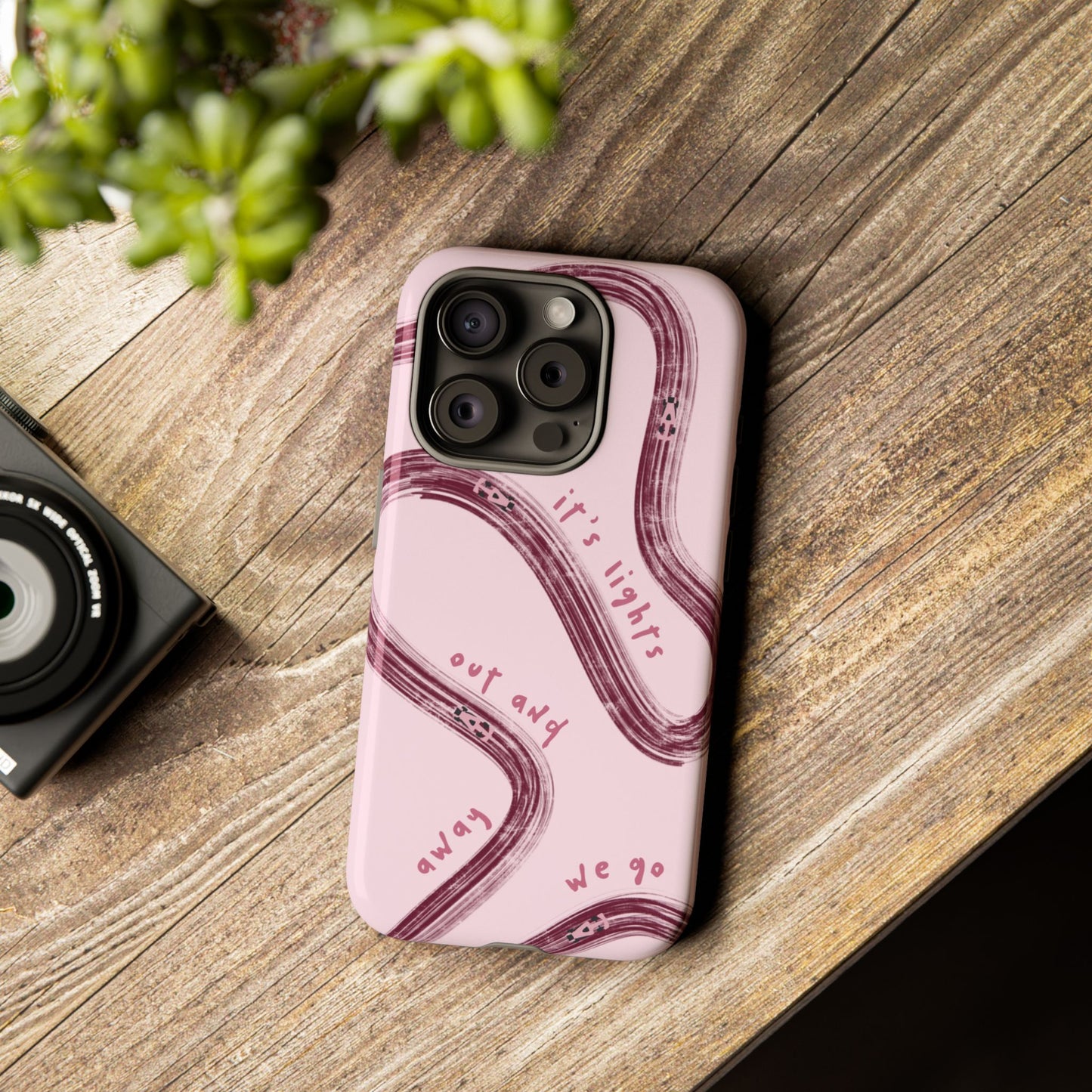 Pink Lights Out F1 Phone Case Design, Trendy F1 Gift, Formula 1 Gift, Cute F1 Phone Case, Unique Formula One Phone Case