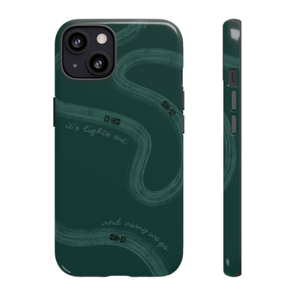 F1 Phone Case Monochrome Green Painted "its lights out and away we go", Trendy F1 Gift, Formula 1 Gift, Cute F1 Phone Case, Phone Case