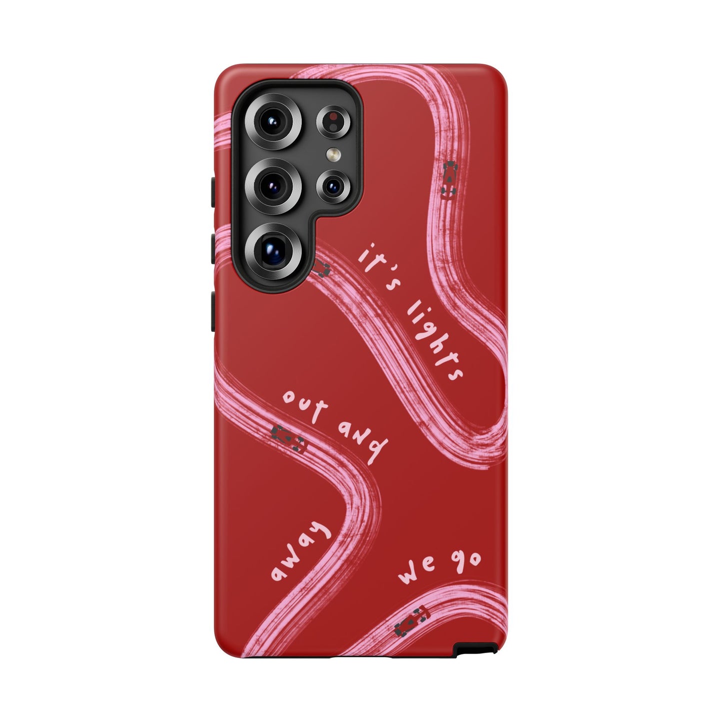 Red and Pink Lights Out F1 Phone Case Design, Trendy F1 Gift, Formula 1 Gift, Cute F1 Phone Case, Unique Formula One Phone Case