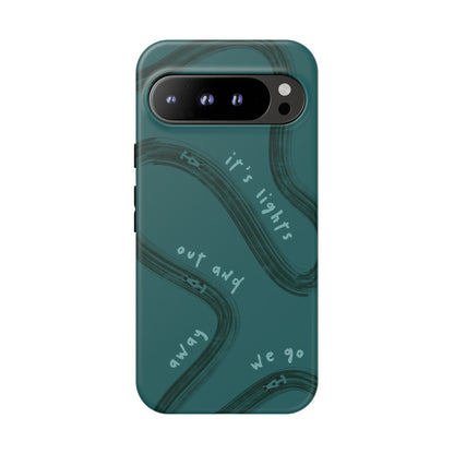 Teal Lights Out F1 Phone Case Design, Trendy F1 Gift, Formula 1 Gift, Cute F1 Phone Case, Unique Formula One Phone Case