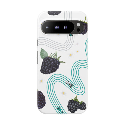 F1 Mercedes and Blackberries Phone Case , Trendy F1 Gift, Formula 1 Gift, Cute Fruit F1 Phone Case, Unique Phone Case