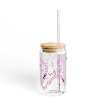 F1 Pink It's Lights Out sipper glass | 16oz