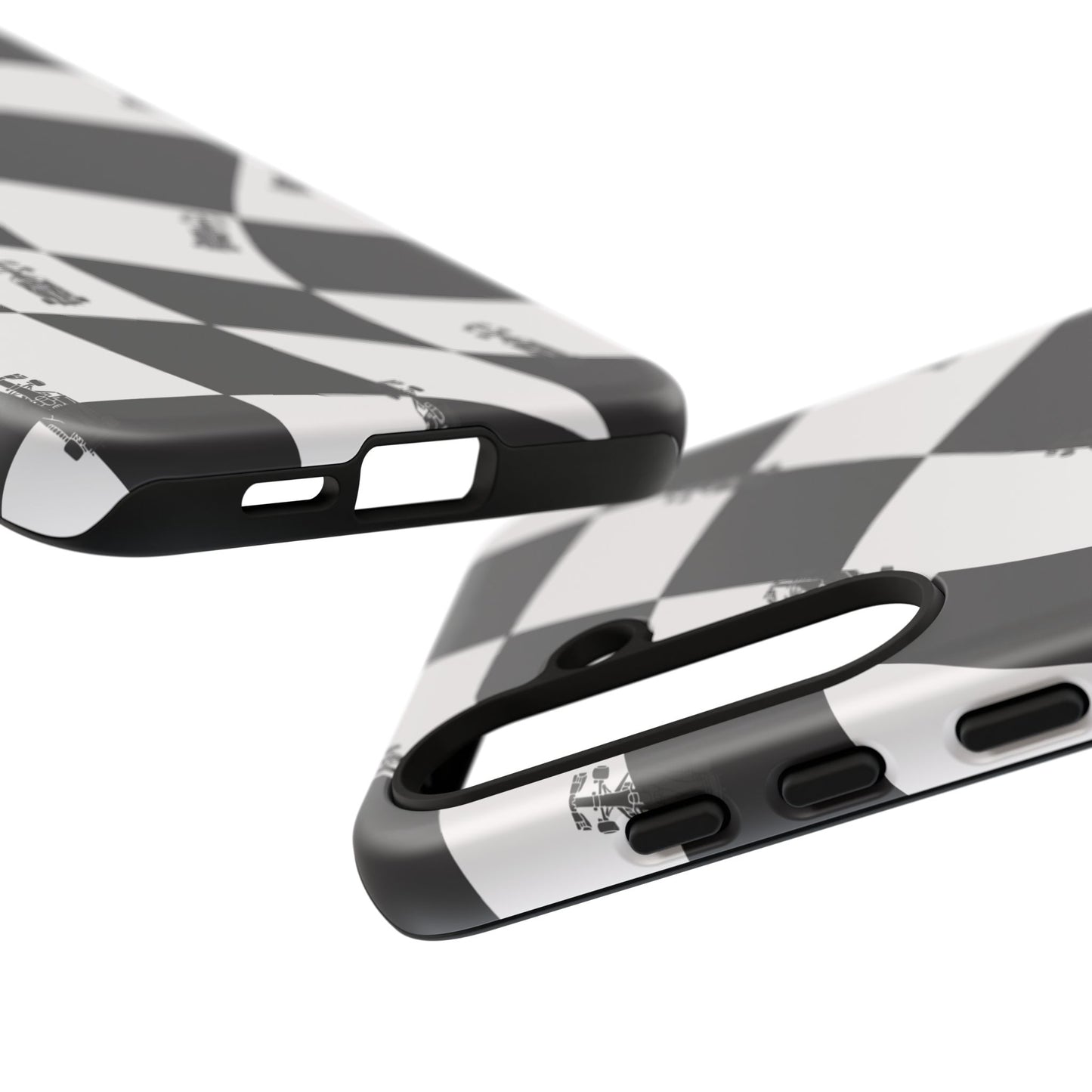 F1 Phone Case Black and White Checkered Design, Trendy F1 Gift, Formula 1 Gift, Cute F1 Phone Case, Unique Formula One Phone Case