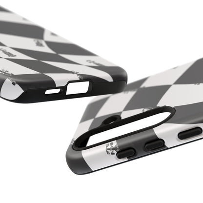 F1 Phone Case Black and White Checkered Design, Trendy F1 Gift, Formula 1 Gift, Cute F1 Phone Case, Unique Formula One Phone Case