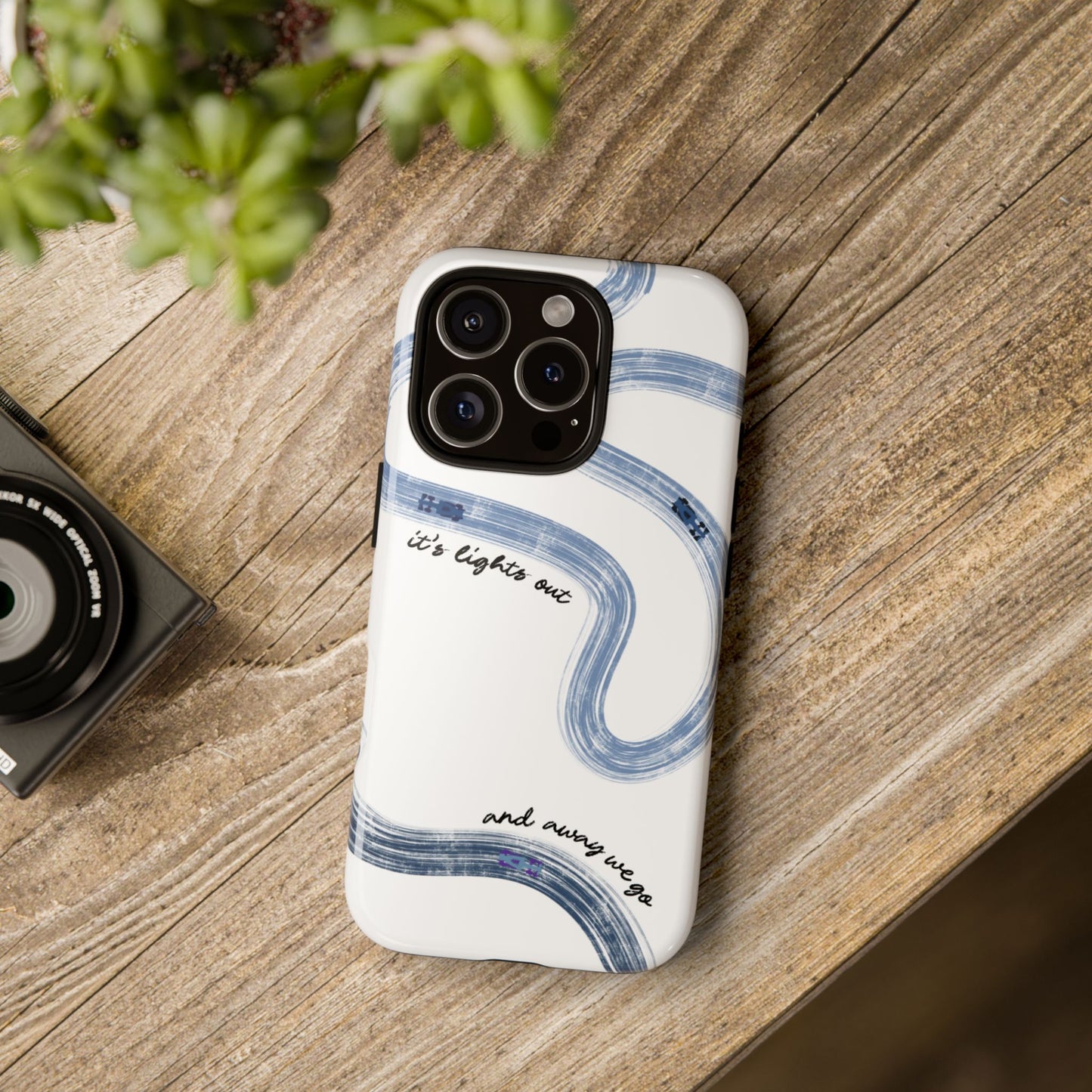 F1 Phone Case Blue Painted "its lights out and away we go", Trendy F1 Gift, Formula 1 Gift, Cute F1 Phone Case, Gift for F1 Fans