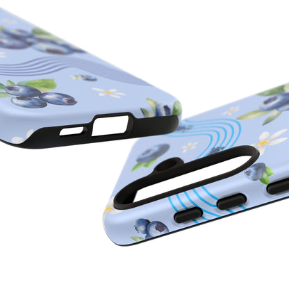 Blue F1 Williams and Blueberries Phone Case, Trendy F1 Gift, Formula 1 Gift, Cute Fruit F1 Phone Case, Unique Phone Case