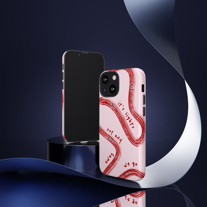 Pink and Red Lights Out F1 Phone Case Design, Trendy F1 Gift, Formula 1 Gift, Cute F1 Phone Case, Unique Formula One Phone Case