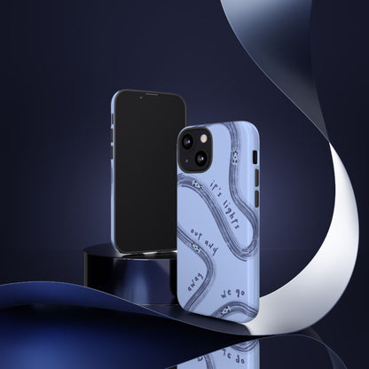 Blue Lights Out F1 Phone Case Design, Trendy F1 Gift, Formula 1 Gift, Cute F1 Phone Case, Unique Formula One Phone Case