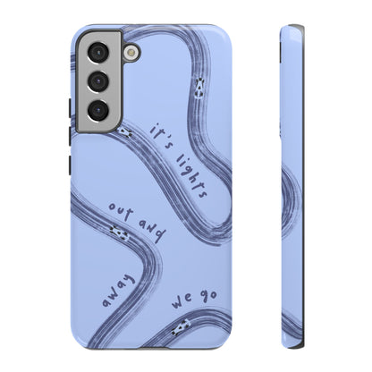 Blue Lights Out F1 Phone Case Design, Trendy F1 Gift, Formula 1 Gift, Cute F1 Phone Case, Unique Formula One Phone Case