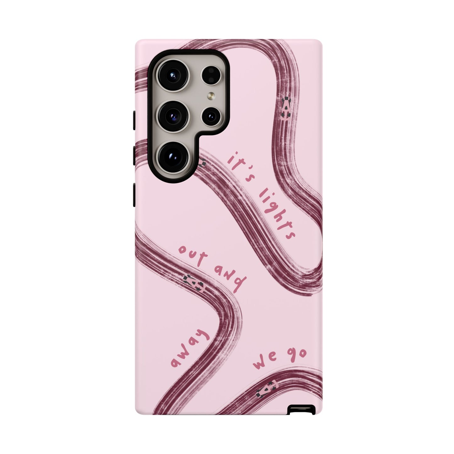 Pink Lights Out F1 Phone Case Design, Trendy F1 Gift, Formula 1 Gift, Cute F1 Phone Case, Unique Formula One Phone Case